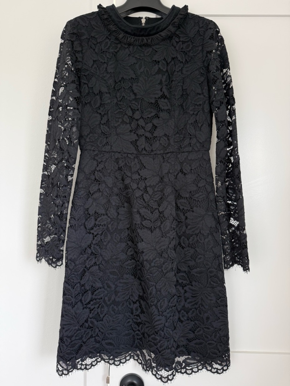 Marc By Marc Jacobs Black Lace Long Sleeve Sheath Dress